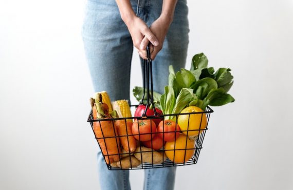 Vegan shopping basket